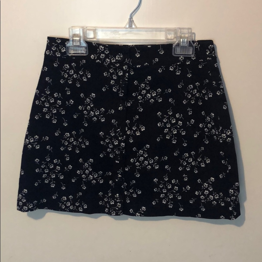 Button down floral skirt